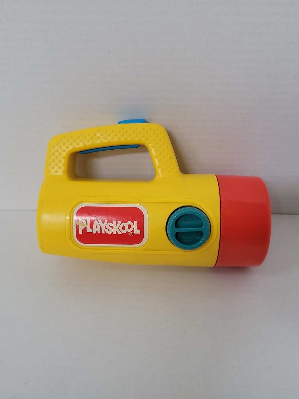 Playskool Yellow Color Change Red Green Flashlight Kid Safely Vintage 1980s